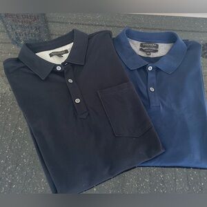 TWO Banana Republic Men’s Performance Pique Polos - XL